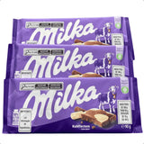 Kit com 3 chocolates milka mistos branco e ao leite