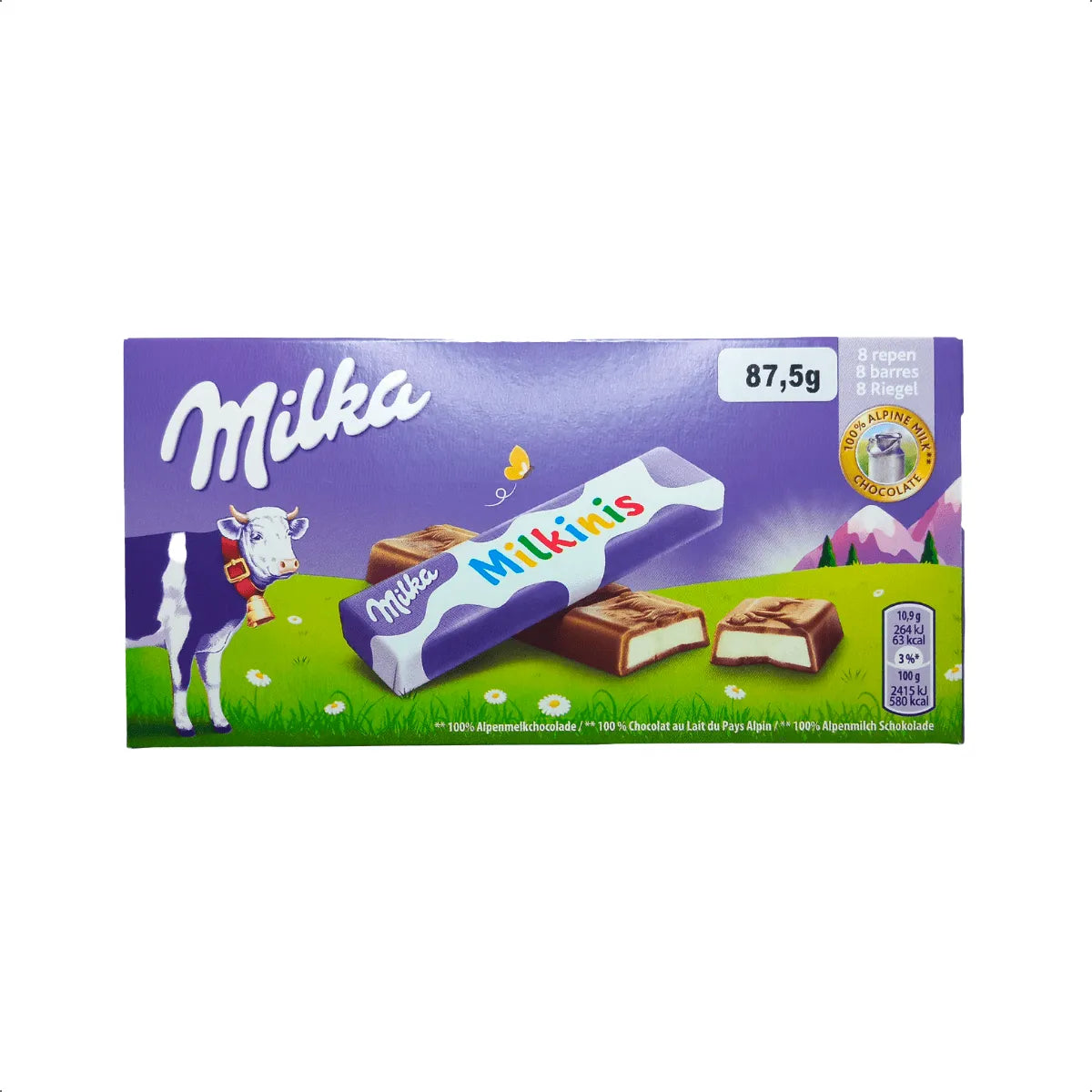 Chocolate Importado Milka Milkinis Sticks 87,5g